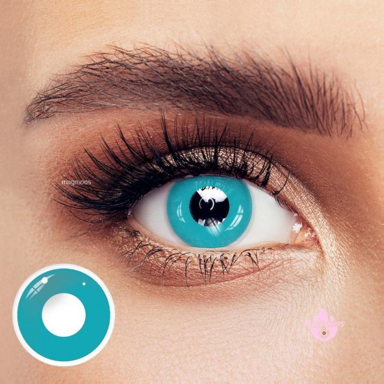 Magmoos Blue Green Block Coloured Contact Lenses Biotrue