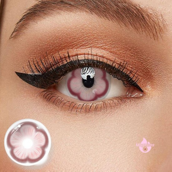 Magmoos Sakura Pink Coloured Contact Lenses Infuse