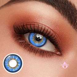 Magmoos Vika Snow Blue Coloured Contact Lenses Dailies