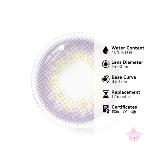 Magmoos Dna Taylor Purple Coloured Contact Lenses