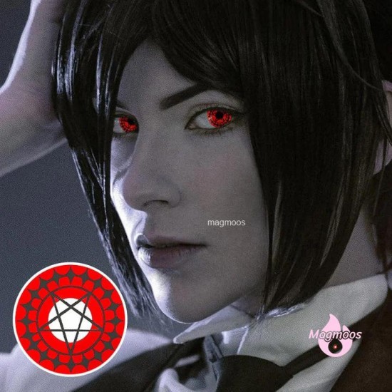 Magmoos  Red Contract Halloween Cosplay Contacts 