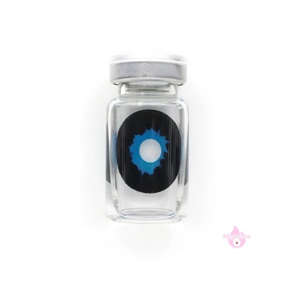 Magmoos Black And Blue Sclera Halloween Lenses 