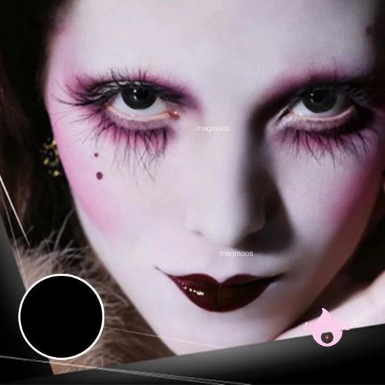 Magmoos Blind Black Halloween Contacts 