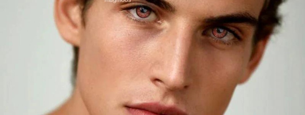 Magmoos Mens Nonno Red Colored Contacts Dailies